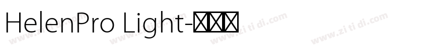 HelenPro Light字体转换